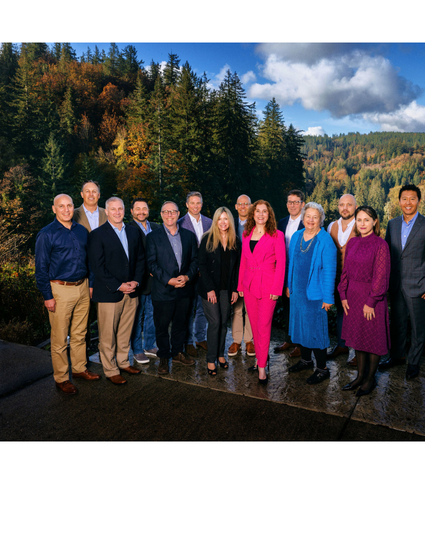 Board of directors standing for group picture.