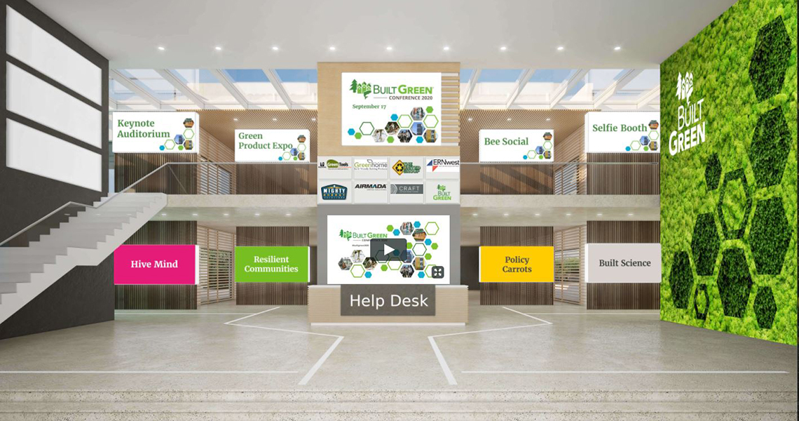 2020 Built Green Virtual Conference lobby