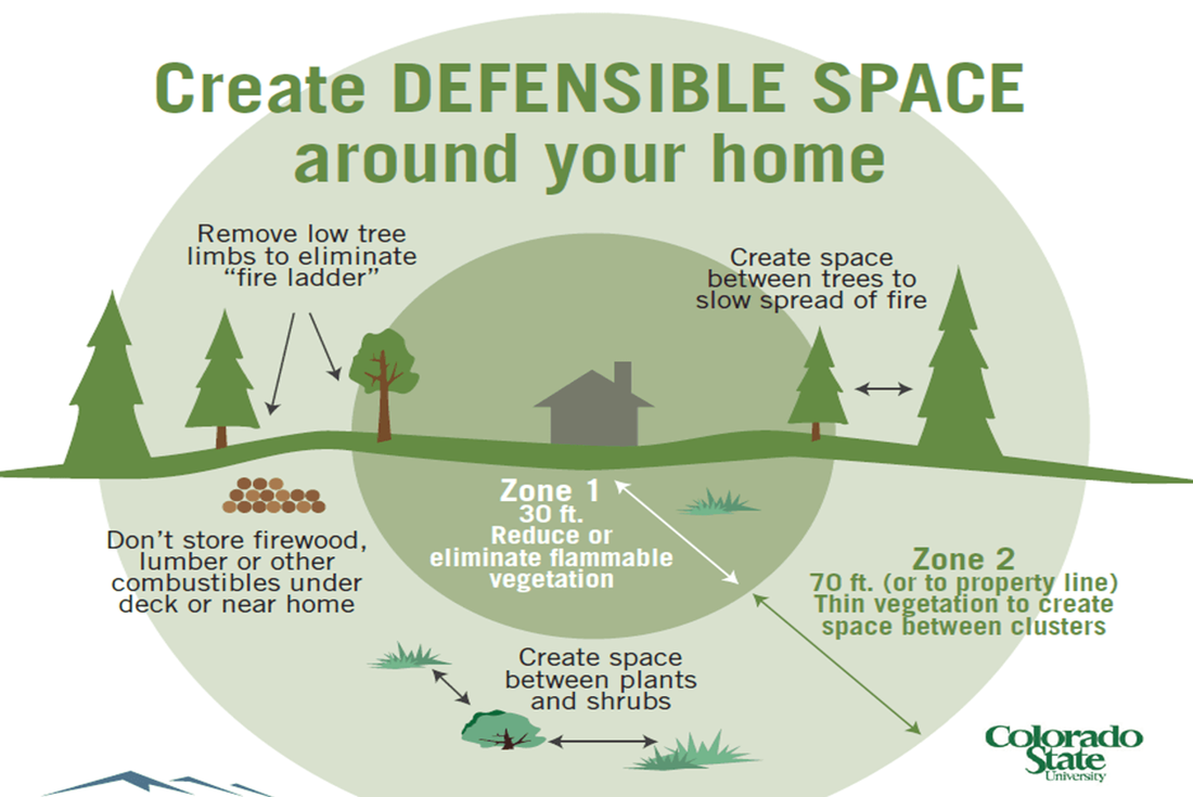 Tree spacing diagram from the National Fire Protection Association