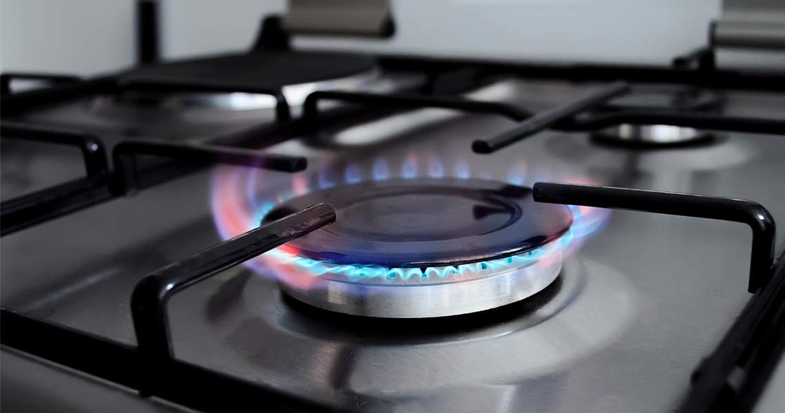 Natural gas stove burner