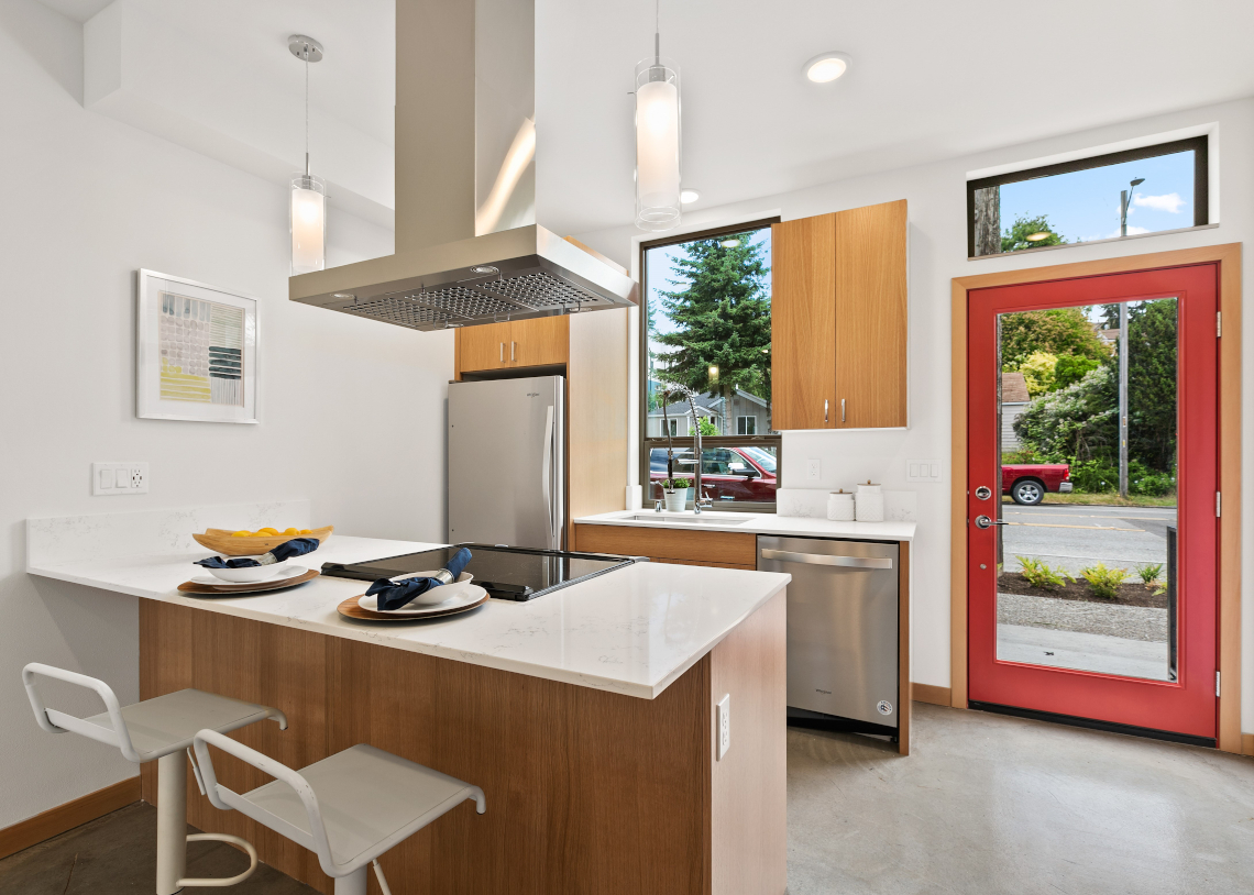 Haberzetle Homes Playful All-Electric 4-Star Townhomes kitchen