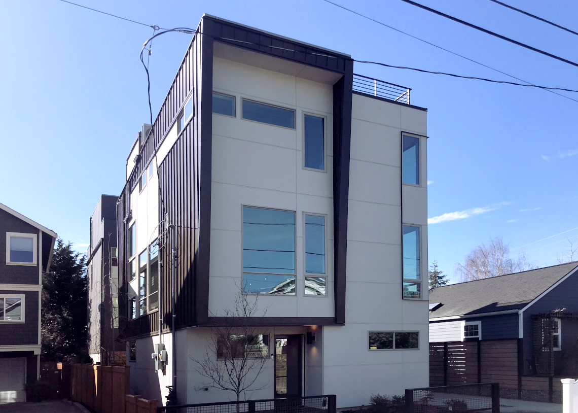 nwBuilt Built Green 5-Star Ballard townhomes exterior