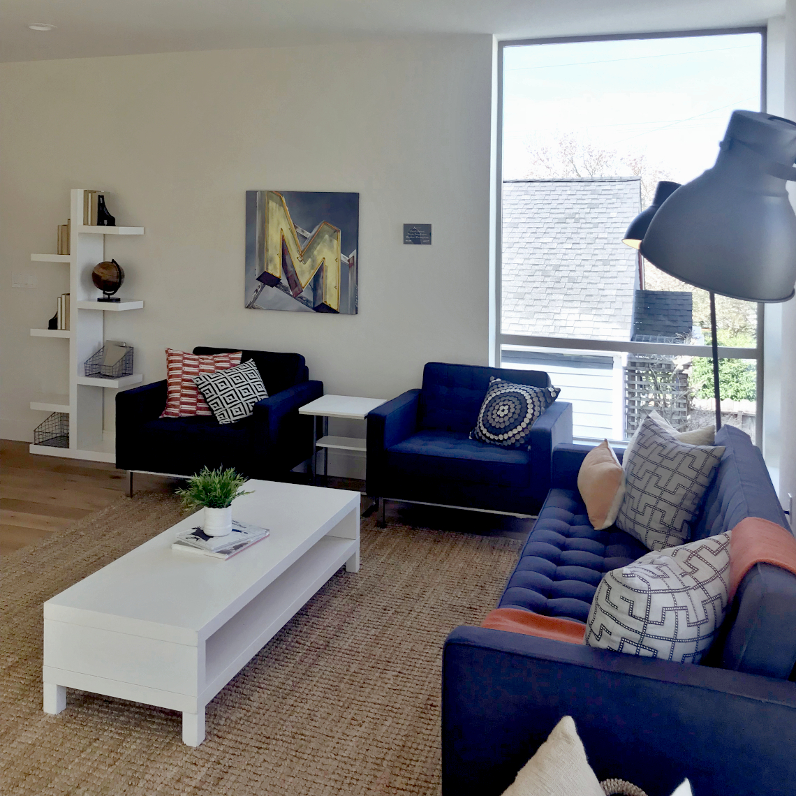 nwBuilt Built Green 5-Star Ballard townhomes living room