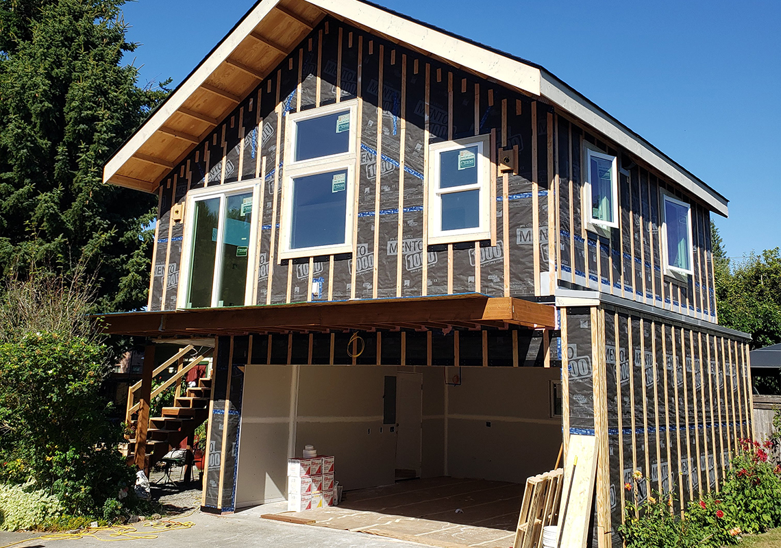Targa Homes 5-Star Seattle DADU unfinished exterior