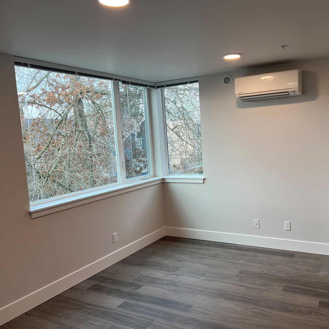 Habitat for Humanity condos in Capitol Hill, bedroom