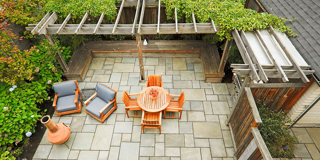 Tranquil backyard patio