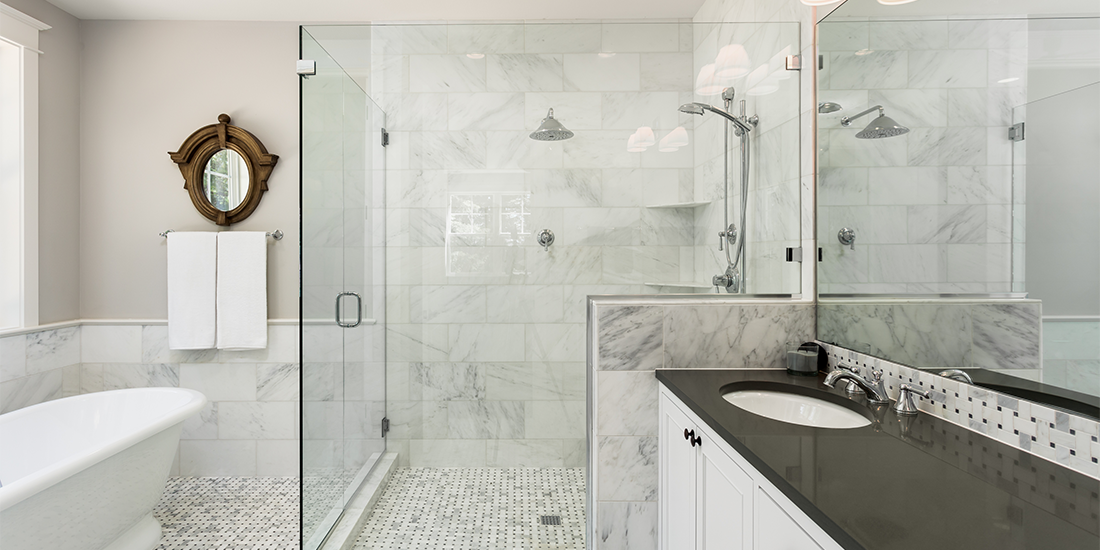 Walk in shower, photo credit AAA KARTAK Glass and Closet