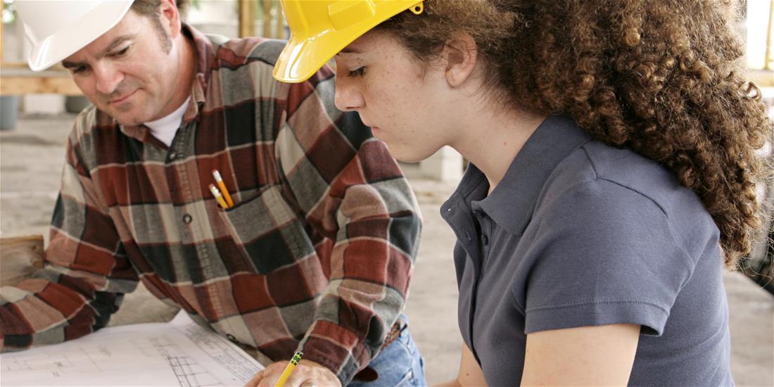 Student construction worker