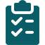 Checklist icon teal